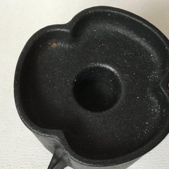 Vintage Dansk Black Cast Iron Candlesticks Set of 2 - Picture 6 of 11